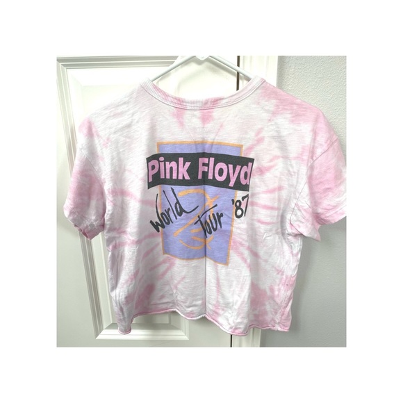 Tailgate Pink Floyd Tie-Die Cropped T-Shirt - Picture 3 of 5